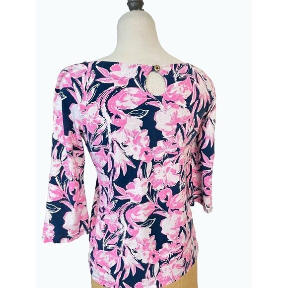Lilly Pulitzer Waverly Top Flamingle Flamingos Small - Picture 4 of 6
